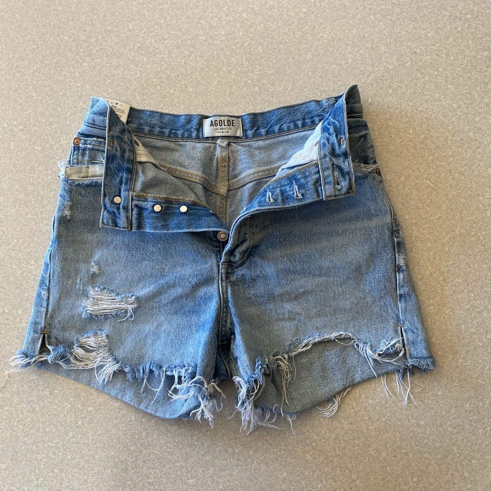Agolde Dee Jean Hi Rise Shorts